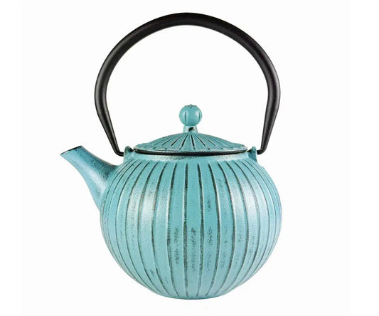 apsara gietijzeren theepot turquoise