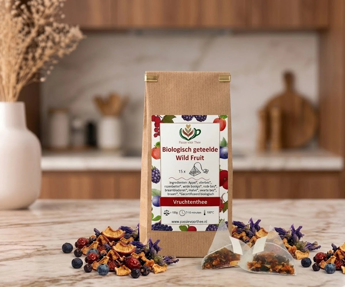 bio wild fruit piramidezakje thee