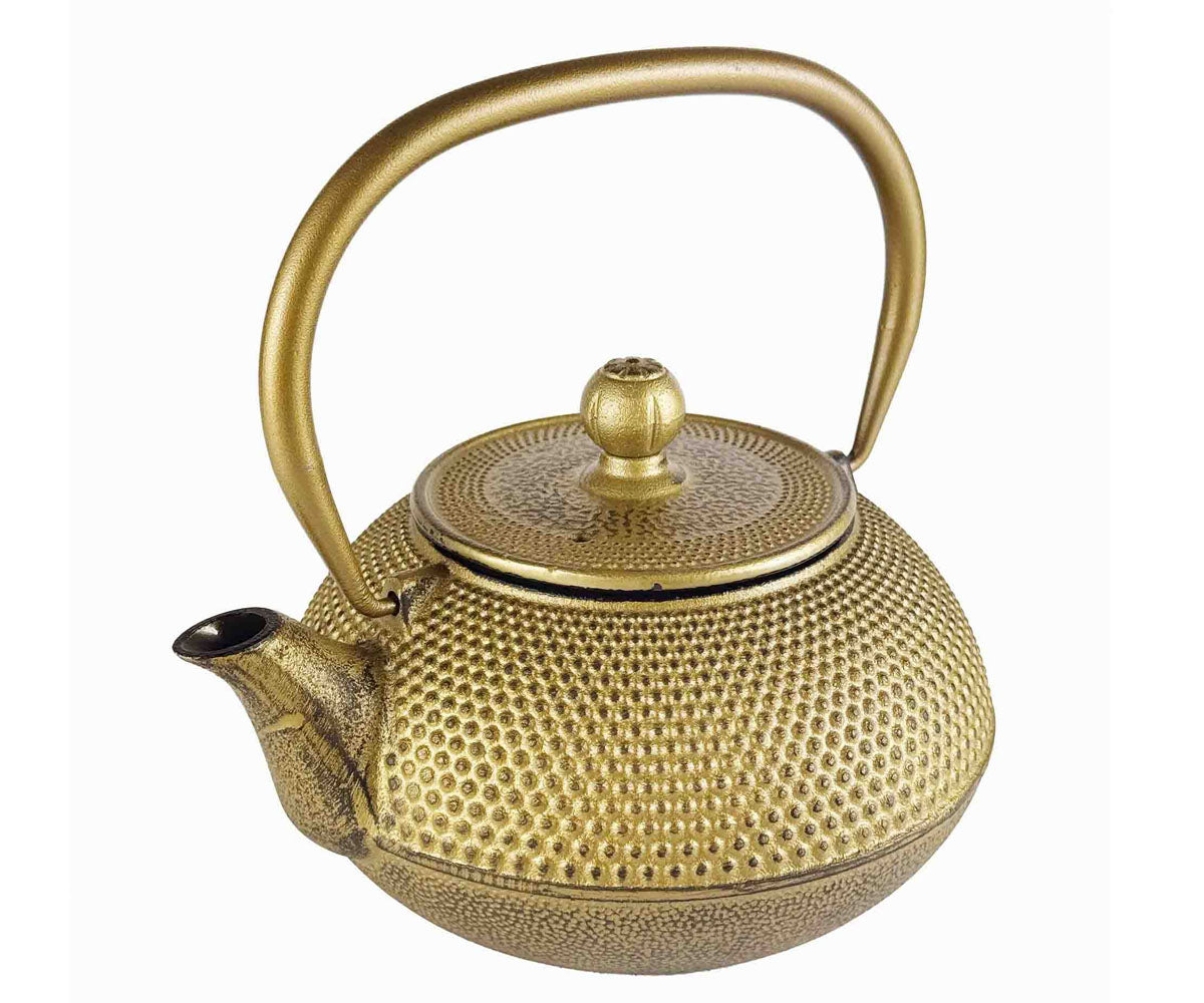 kinra theepot van gietijzer met filter