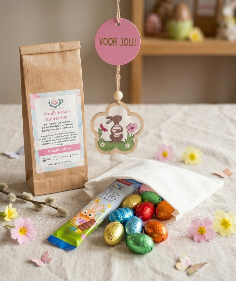 Vrolijk Pasen theepakket voor kinderen