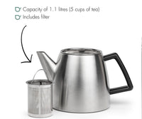 bredemeijer odense theepot rvs met losse filter