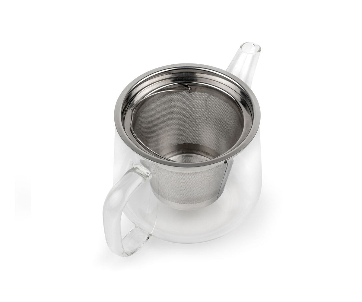 bredemeijer theepot merano van glas met filter