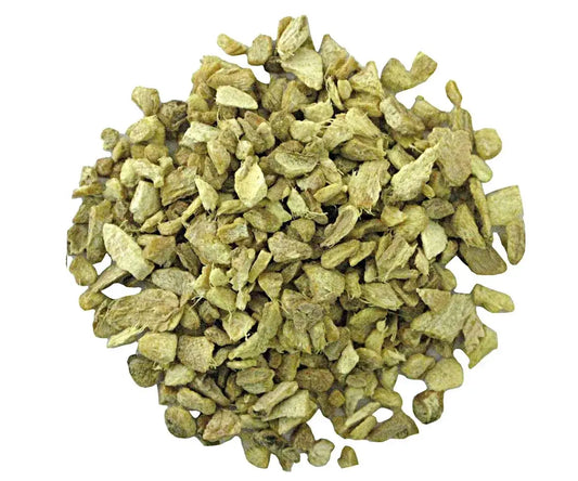 gemberwortel gesneden